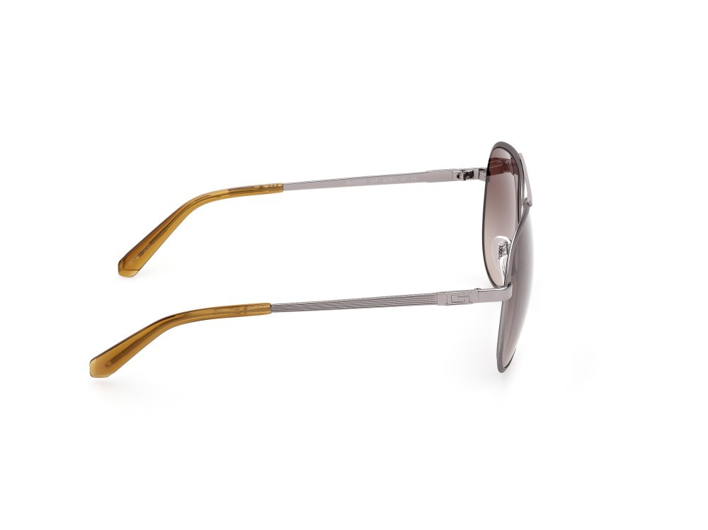 Occhiali da sole Guess GU00209 (09F) colore antracite satinato forma aviator lenti marrone sfumato