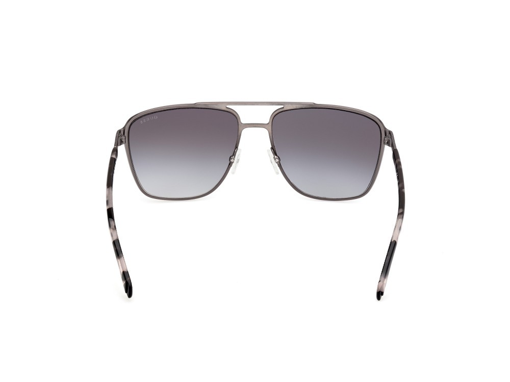 Occhiali da sole Guess GU00210 (07B) colore rutenio scuro satinato lucido  forma navigator lenti fumo grad.