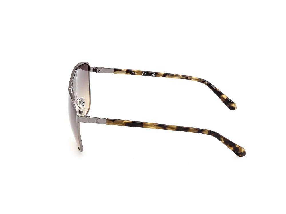 Occhiali da sole Guess GU00210 (09B) colore antracite satinato forma navigator lenti fumo grad.