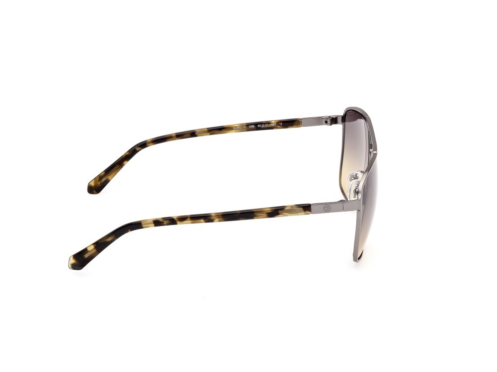 Occhiali da sole Guess GU00210 (09B) colore antracite satinato forma navigator lenti fumo grad.