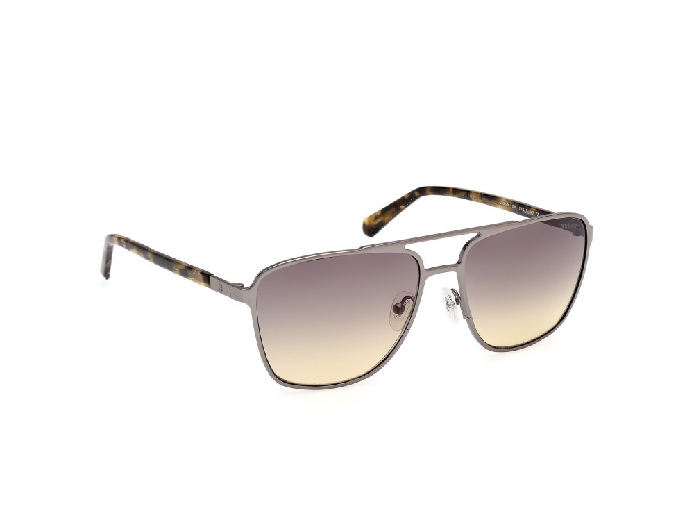 Occhiali da sole Guess GU00210 (09B) colore antracite satinato forma navigator lenti fumo grad.