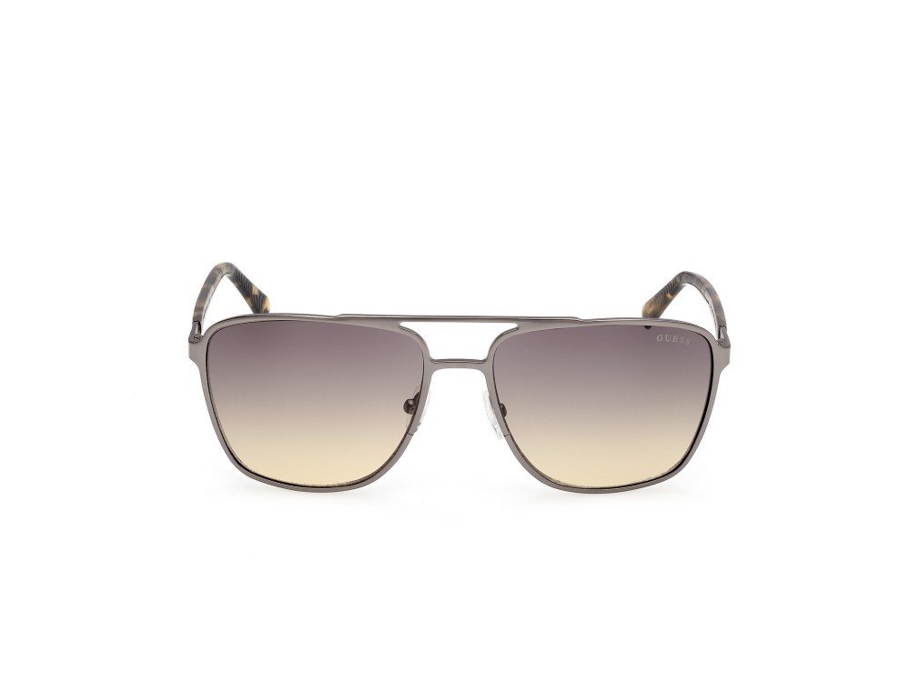 Occhiali da sole Guess GU00210 (09B) colore antracite satinato forma navigator lenti fumo grad.