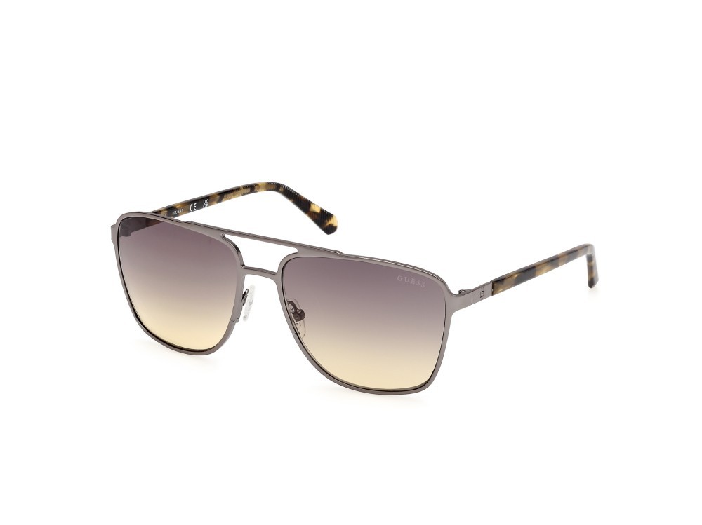 Occhiali da sole Guess GU00210 (09B) colore antracite satinato forma navigator lenti fumo grad.