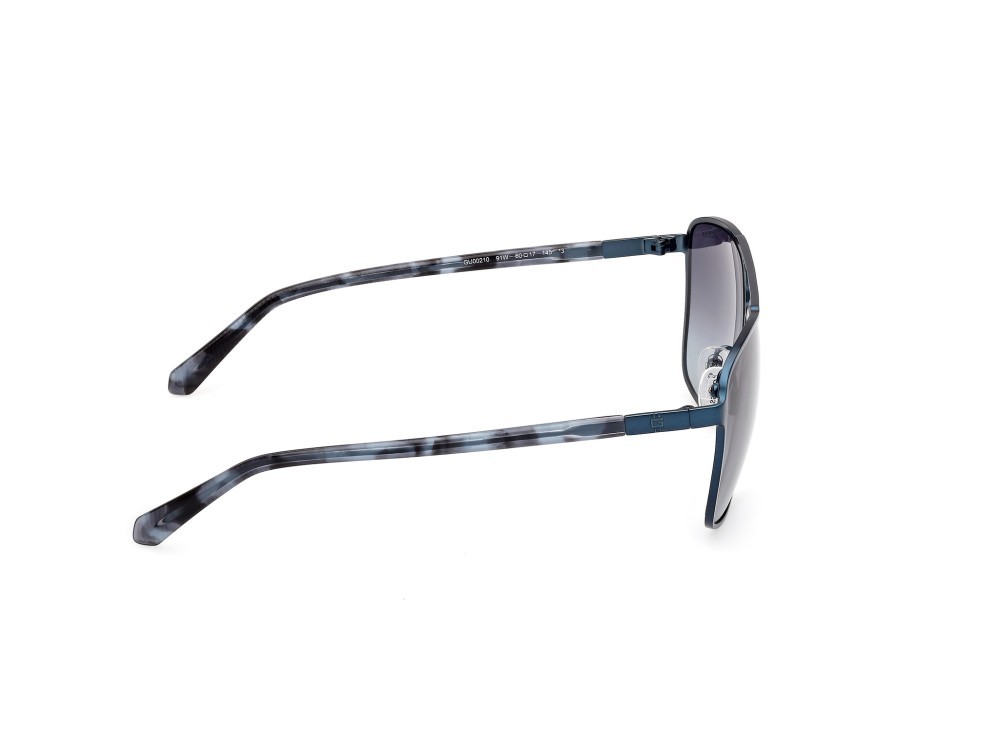Sonnenbrillen Guess GU00210 (91W) farbe blu opaco form navigator gläser blu sfumato