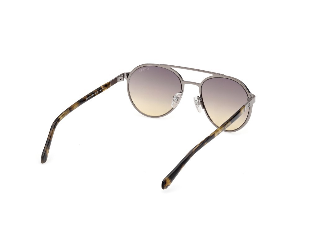 Occhiali da sole Guess GU00211 (09B) colore antracite satinato  forma rotondo lenti fumo grad.