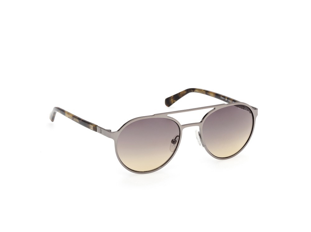Occhiali da sole Guess GU00211 (09B) colore antracite satinato  forma rotondo lenti fumo grad.