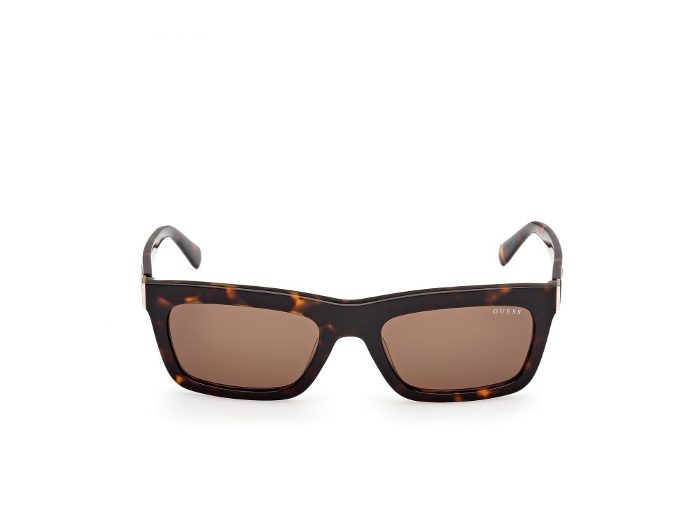 Occhiali da sole Guess GU00212 (52E) colore avana scura  forma rettangolare lenti marrone