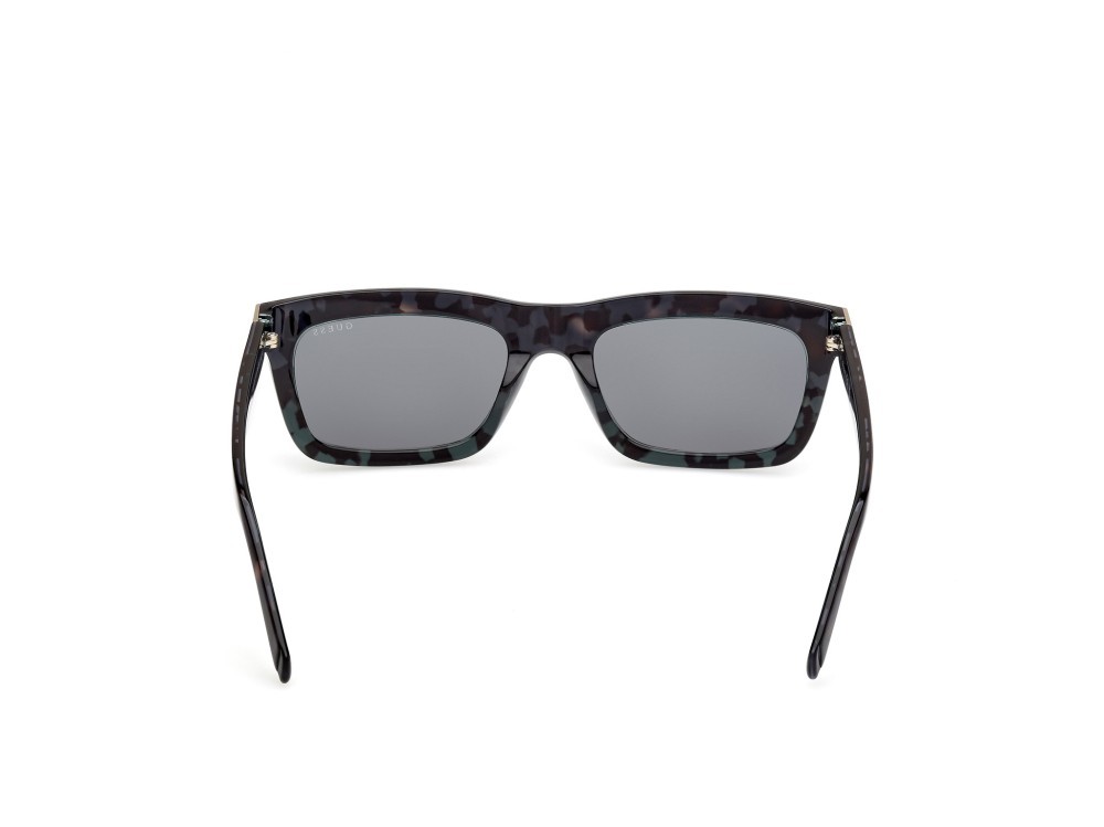 Occhiali da sole Guess GU00212 (98V) colore verde scuro/avana forma rettangolare lenti grigio