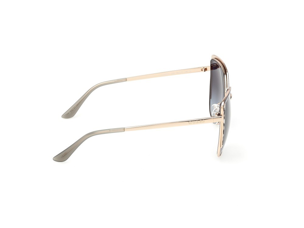 Occhiali da sole Guess GU00217 (32B) colore  oro pallido lucido forma cat eye lenti fumo grad.