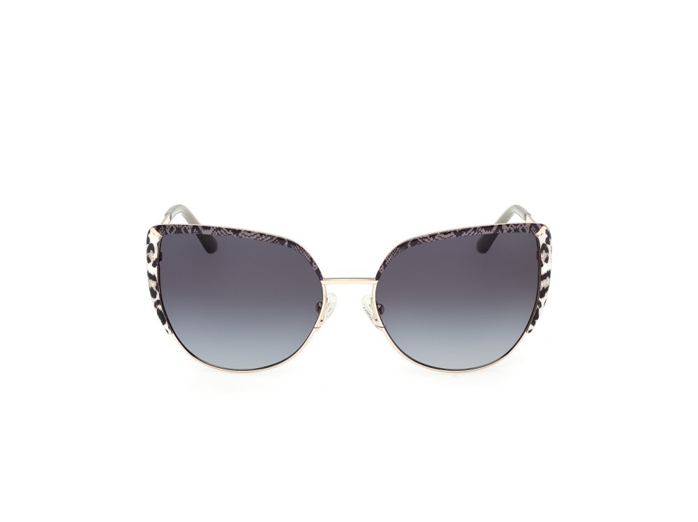 Occhiali da sole Guess GU00217 (32B) colore  oro pallido lucido forma cat eye lenti fumo grad.