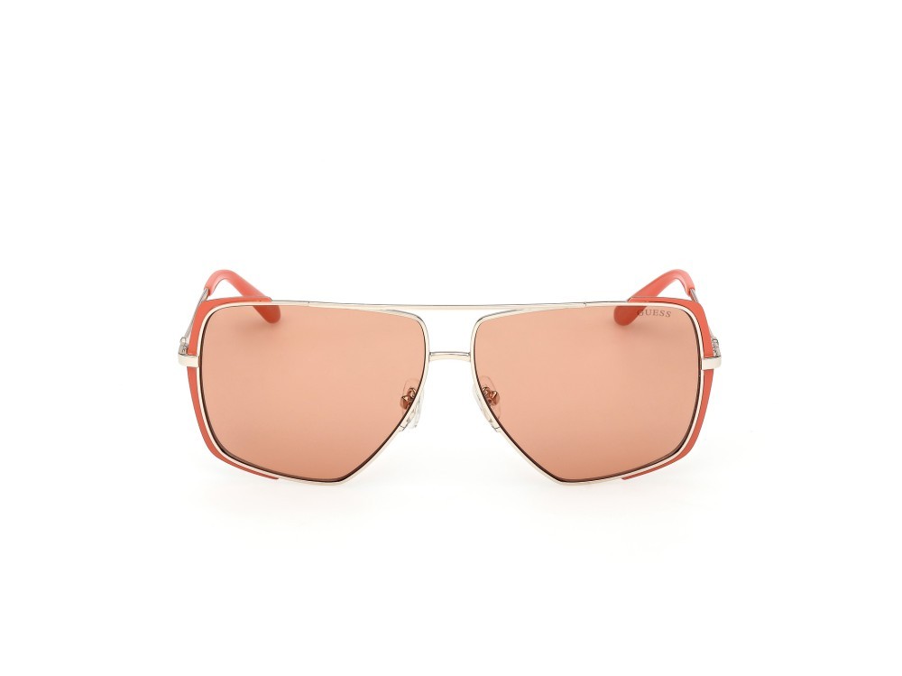 Sonnenbrillen Guess GU00220 (43E) farbe arancio chiaro lucido - oro pallido lucido form navigator gläser arancio
