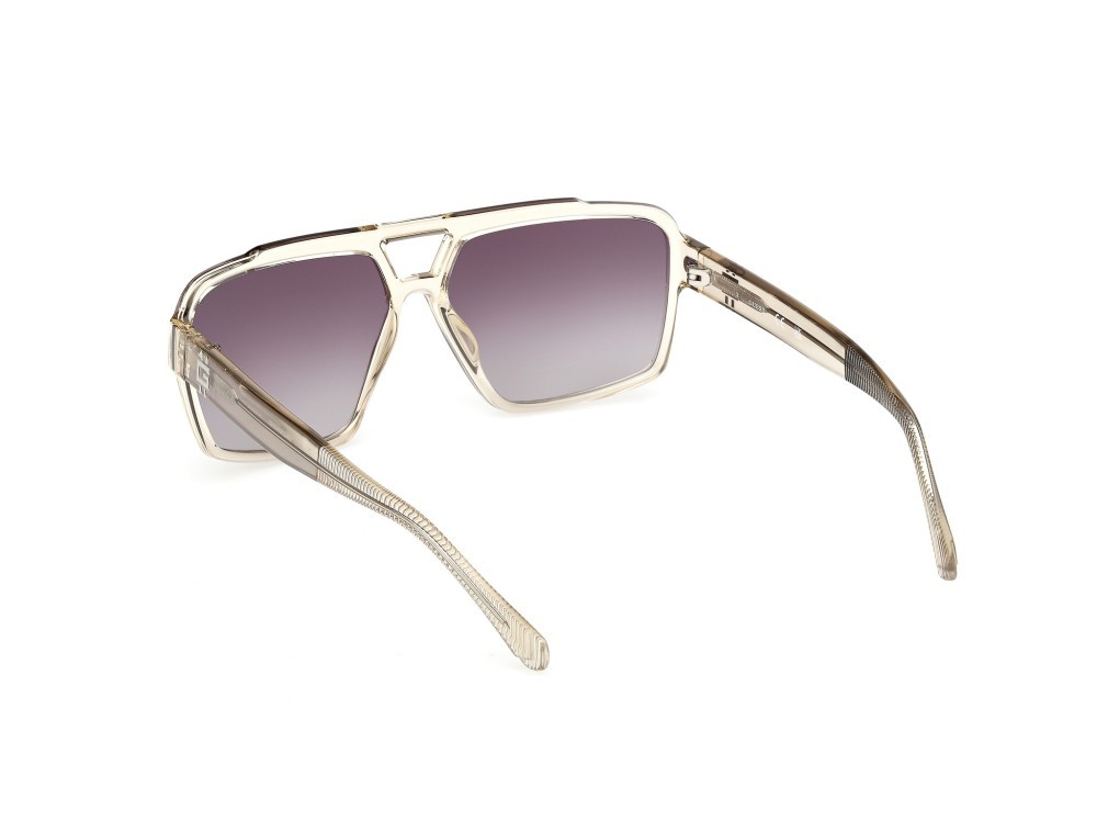 Sonnenbrillen Guess GU00223 (57Z) farbe beige lucido form navigator gläser viola sfumato o specchiato