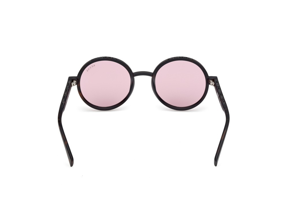 Occhiali da sole Guess GU00234 (52Y) colore avana scura forma rotondo lenti viola