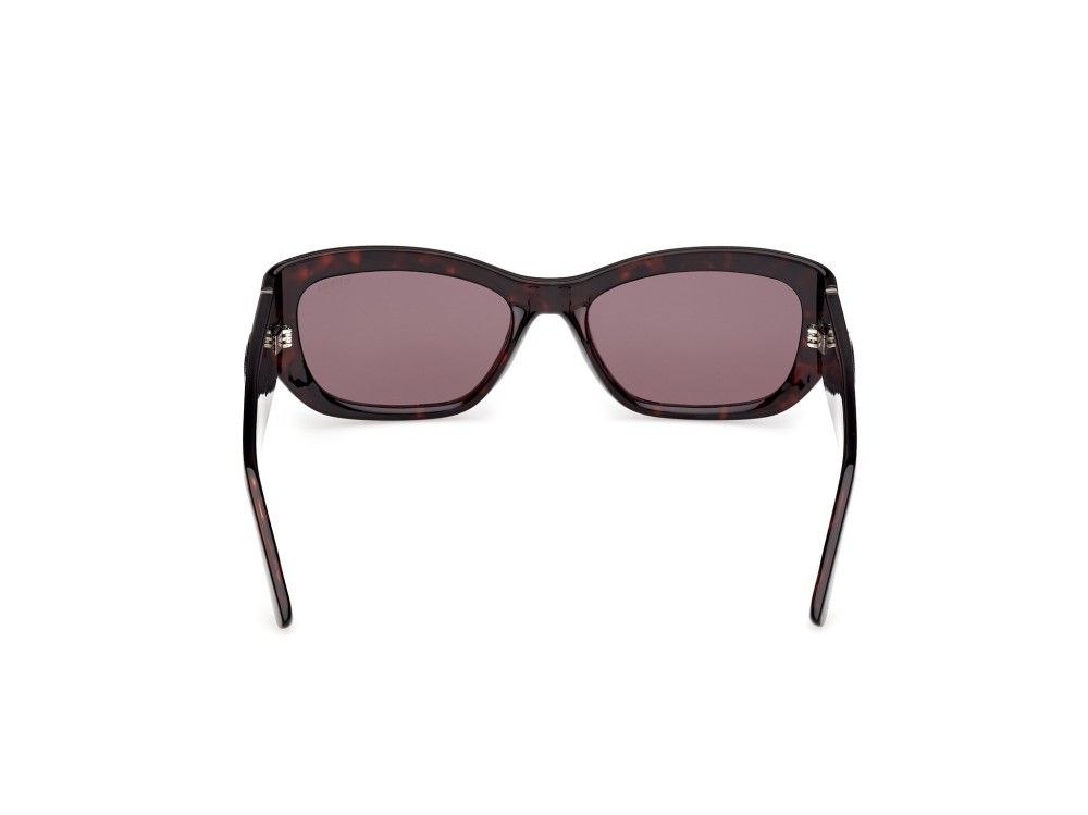 Occhiali da sole Guess GU00253 (52E) colore avana scura forma rettangolare lenti marrone