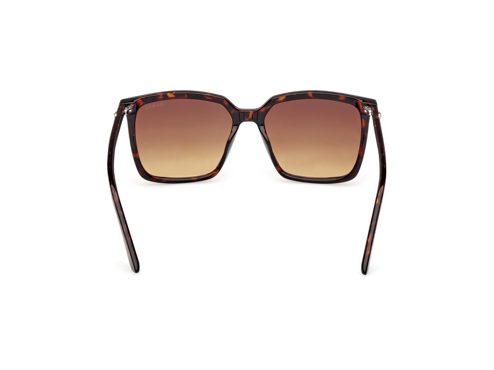 Occhiali da sole Guess GU00258 (52F) colore avana scura  forma quadrato lenti marrone sfumato