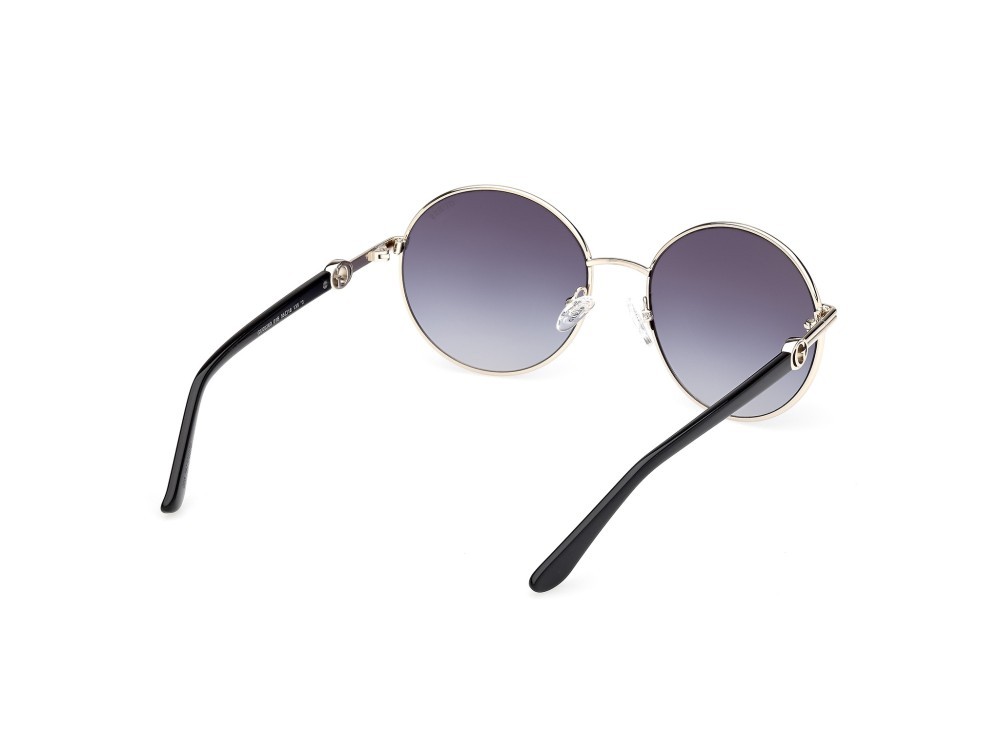 Occhiali da sole Guess GU00260 (01B) colore nero lucido forma rotondo lenti fumo grad.