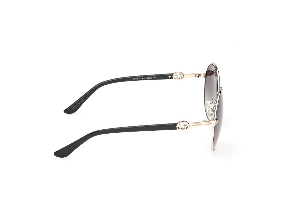 Sonnenbrillen Guess GU00260 (96P) farbe verde scuro lucido form rund gläser verde sfumato