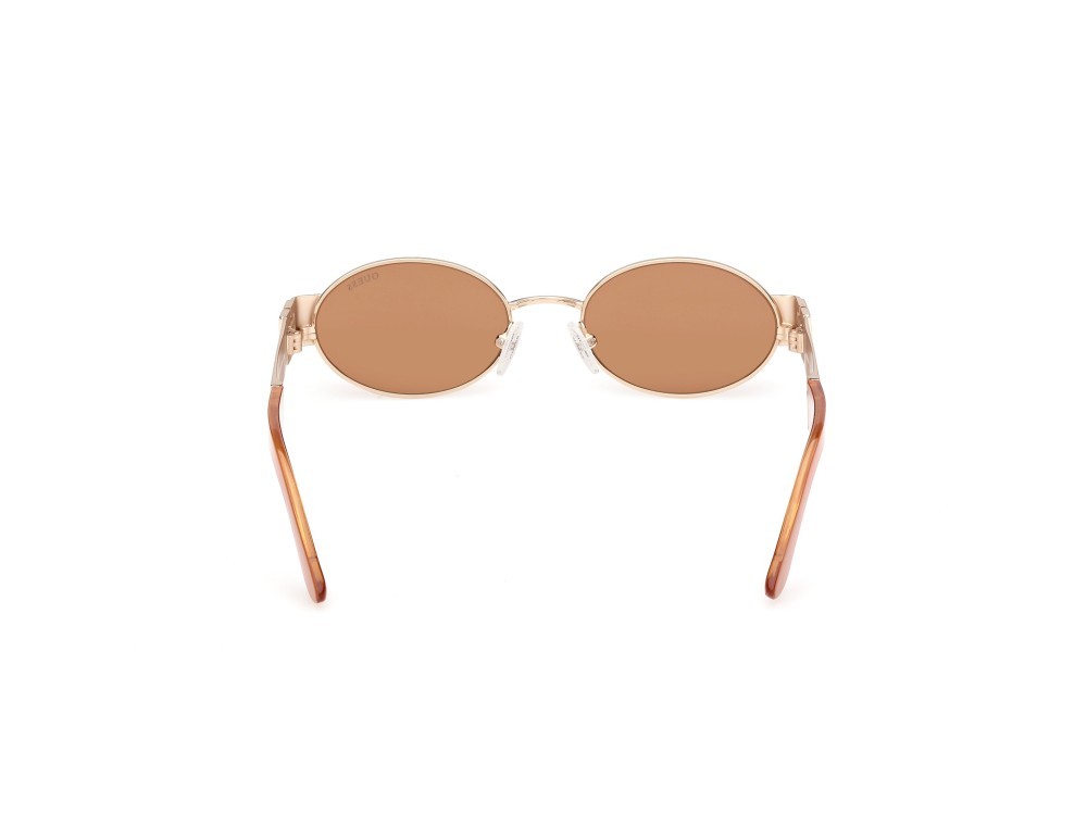 Occhiali da sole Guess GU00262 (32E) colore oro endura lucido forma ovale lenti marrone