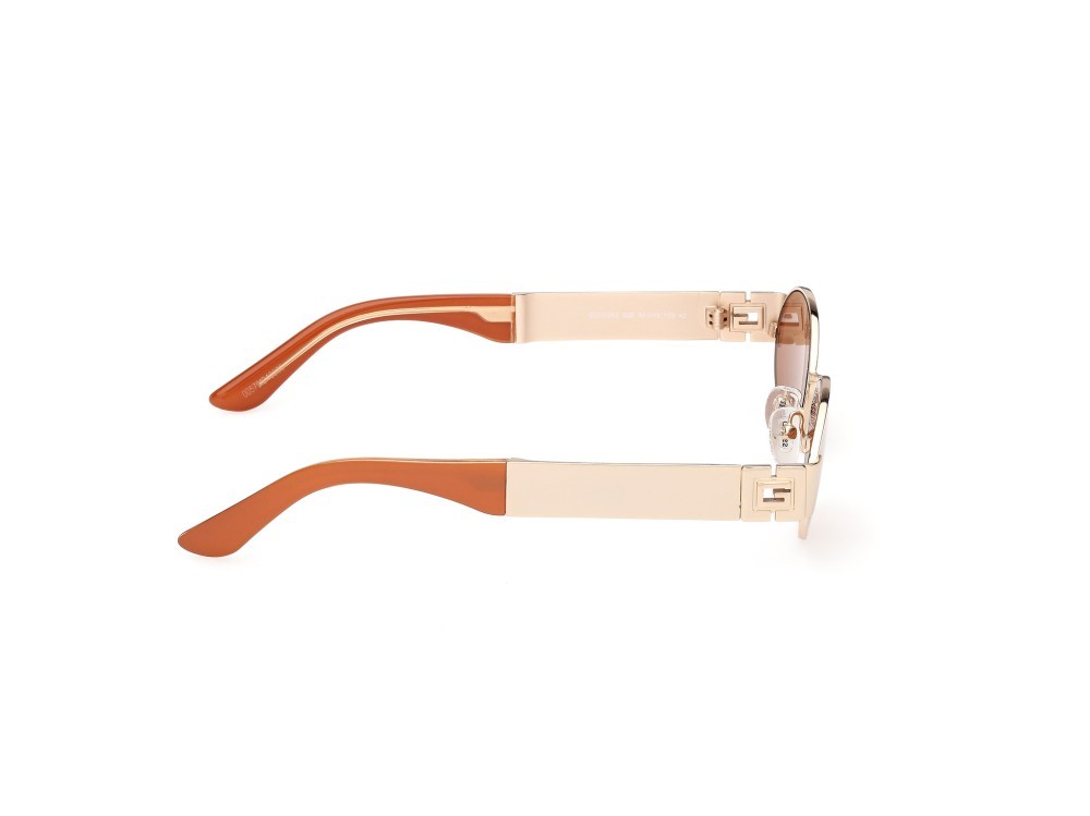 Occhiali da sole Guess GU00262 (32E) colore oro endura lucido forma ovale lenti marrone