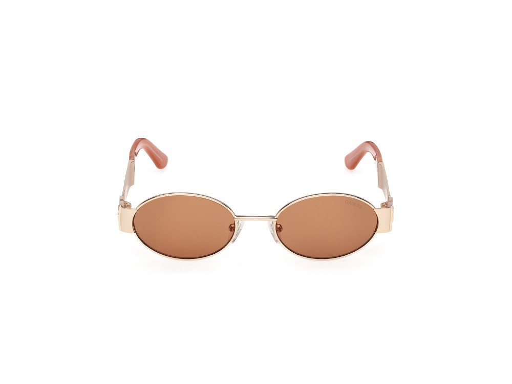 Occhiali da sole Guess GU00262 (32E) colore oro endura lucido forma ovale lenti marrone