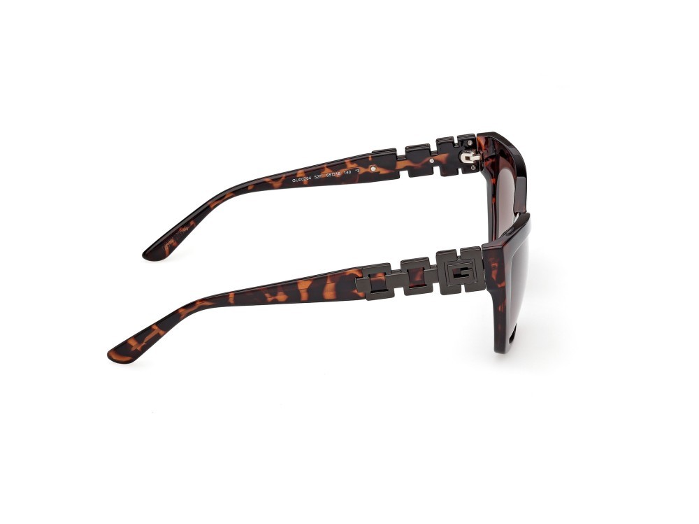 Sonnenbrillen Guess GU00264 (52F) farbe avana scura form cat-eye gläser marrone sfumato