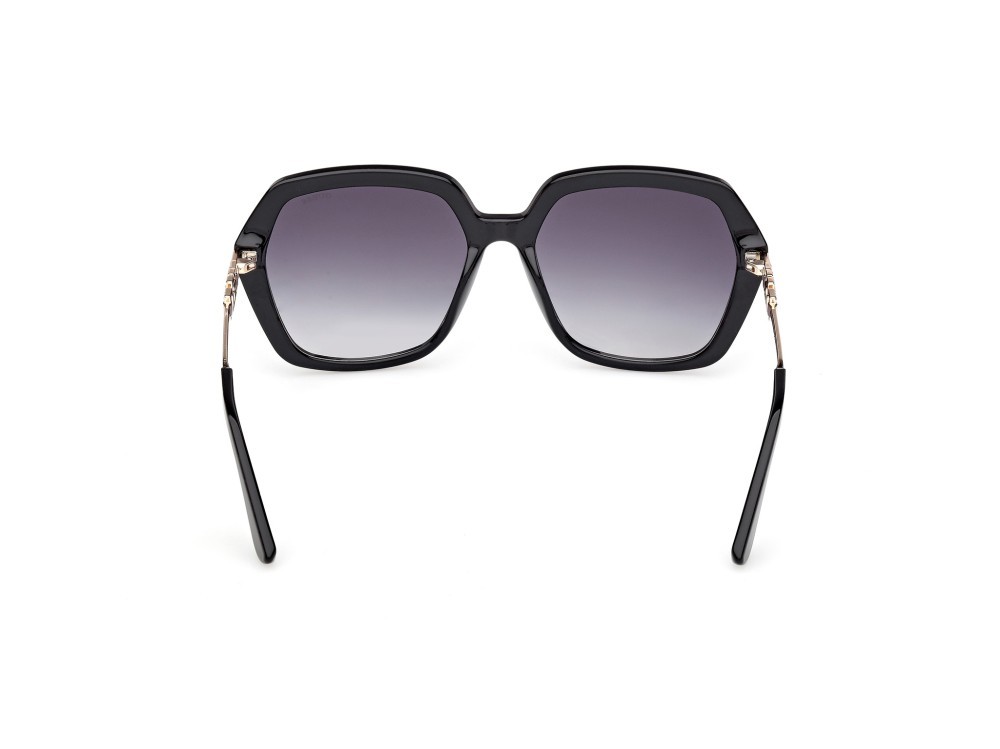 Occhiali da sole Guess GU00267 (01B) colore nero lucido / oro endura lucido forma geometrico lenti fumo grad.