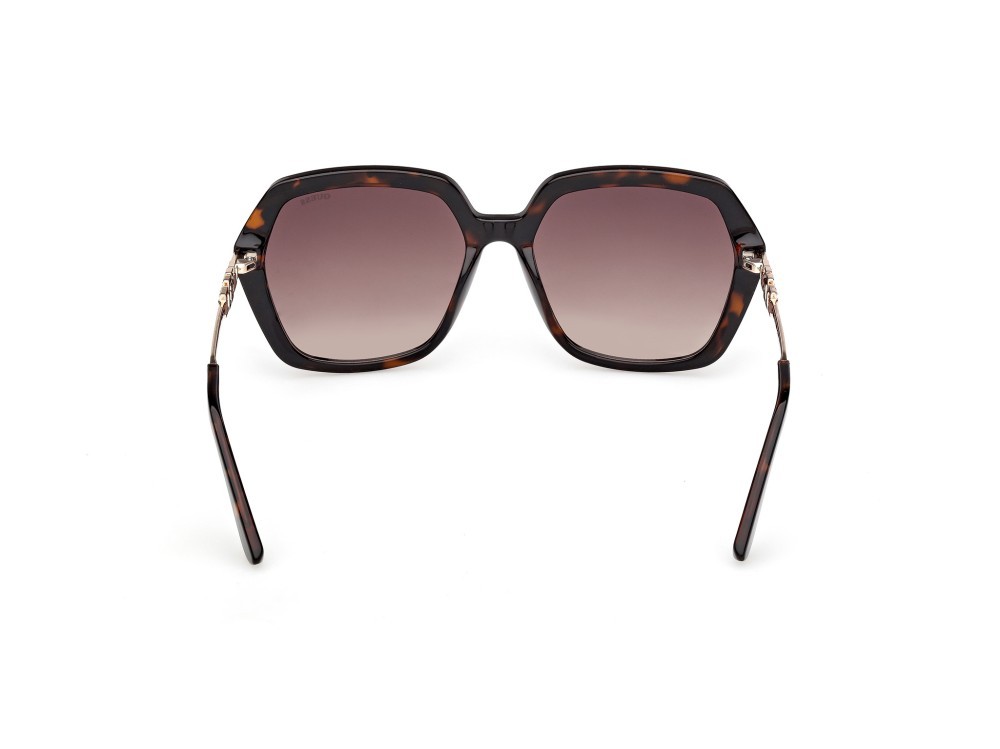 Occhiali da sole Guess GU00267 (52F) colore avana scura / oro endura lucido forma geometrico lenti marrone sfumato