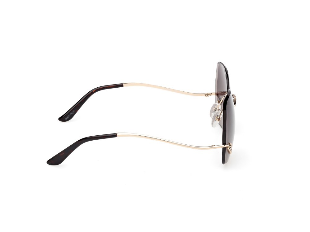 Occhiali da sole Guess GU00268 (32F) colore oro endura lucido  forma farfalla lenti marrone sfumato