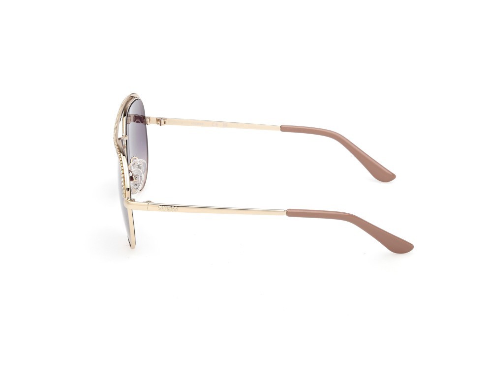 Occhiali da sole Guess GU00271 (32B) colore oro pallido lucido forma aviator lenti fumo grad.