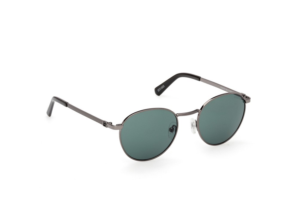 Occhiali da sole Guess GU00272 (08N) colore antracite lucido  forma rotondo lenti verde