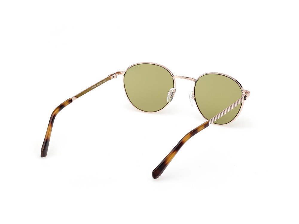 Occhiali da sole Guess GU00272 (32N) colore oro endura lucido forma rotondo lenti verde
