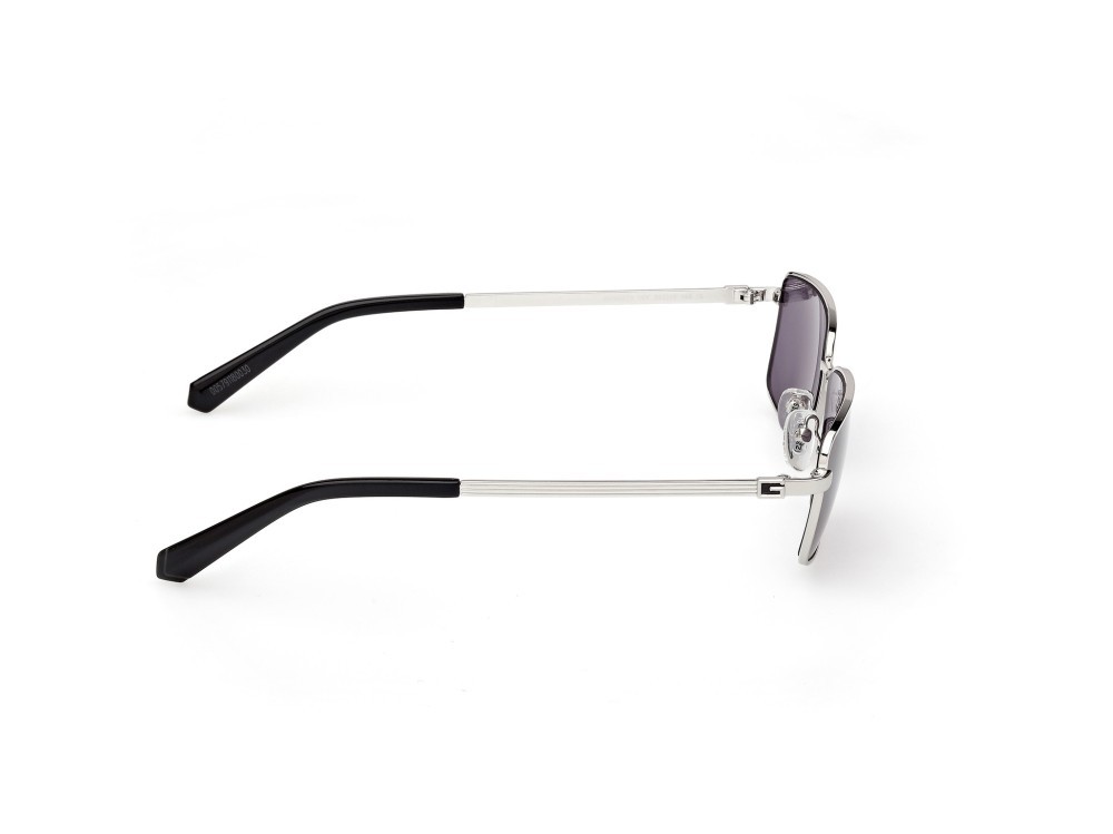 Occhiali da sole Guess GU00273 (10Y) colore rutenio chiaro lucido forma rettangolare lenti viola