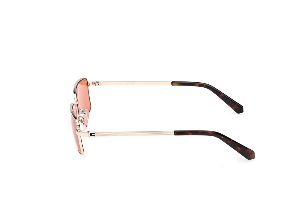 Sonnenbrillen Guess GU00273 (32S) farbe oro pallido lucido form rechteckig gläser bordeaux