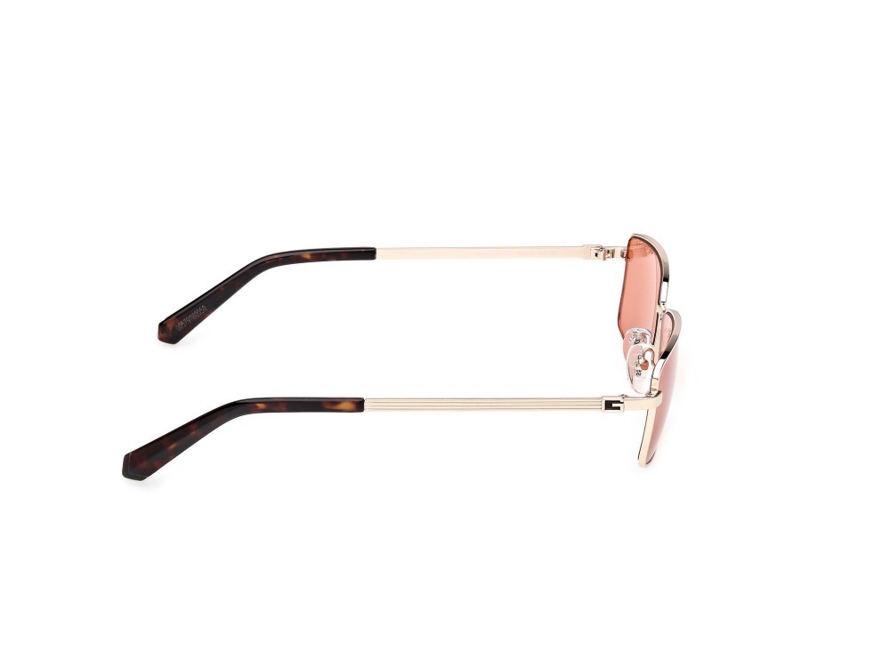 Sonnenbrillen Guess GU00273 (32S) farbe oro pallido lucido form rechteckig gläser bordeaux