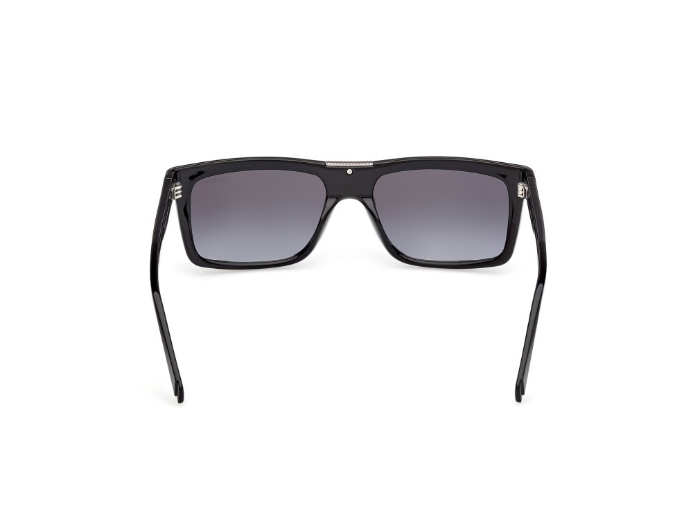 Occhiali da sole Guess GU00274 (01B) colore nero lucido forma rettangolare lenti fumo grad.