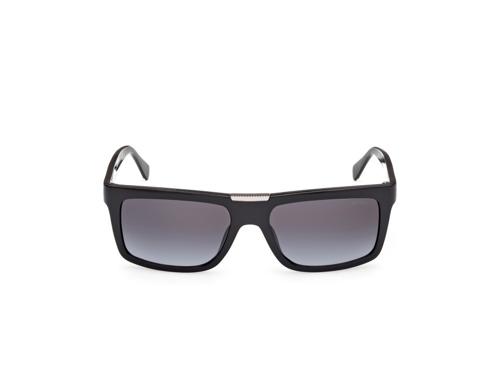 Occhiali da sole Guess GU00274 (01B) colore nero lucido forma rettangolare lenti fumo grad.