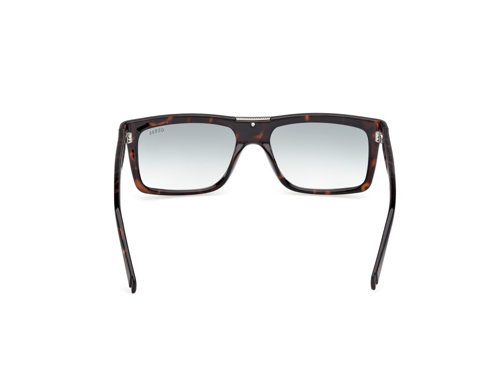 Occhiali da sole Guess GU00274 (52P) colore avana scura forma rettangolare lenti verde sfumato
