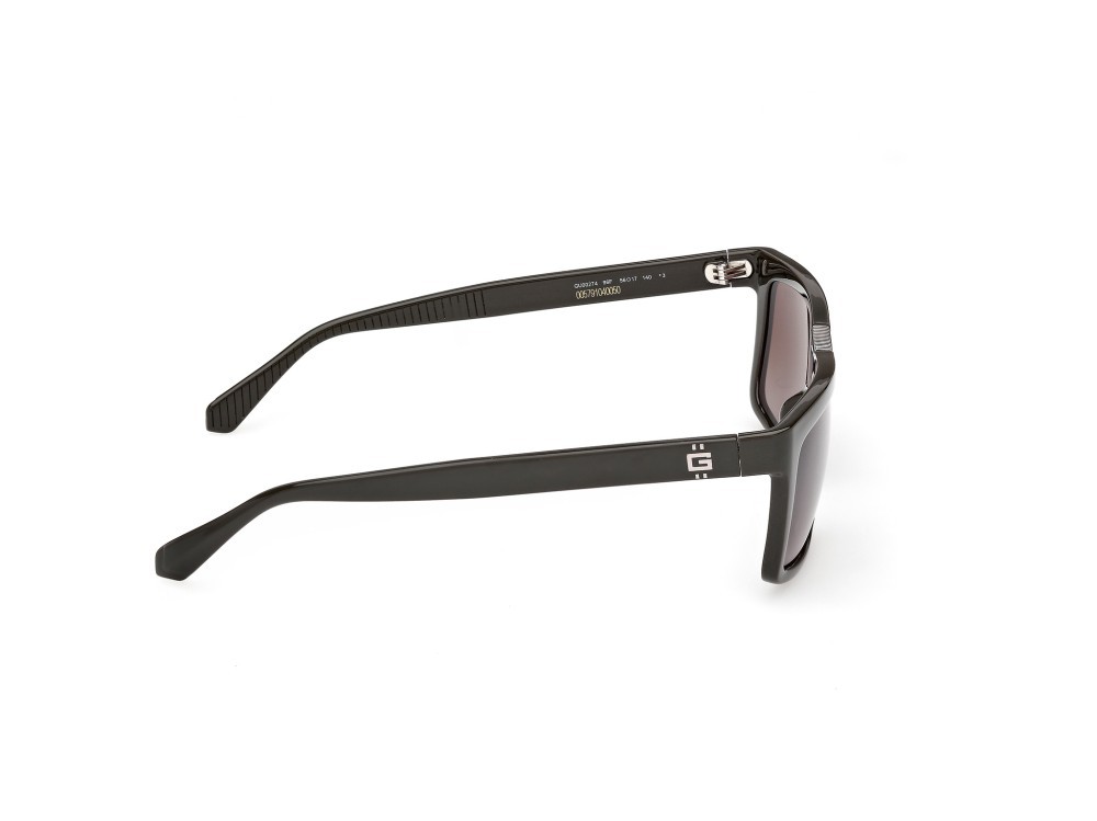 Occhiali da sole Guess GU00274 (96F) colore verde scuro lucido forma rettangolare lenti  marrone sfumato