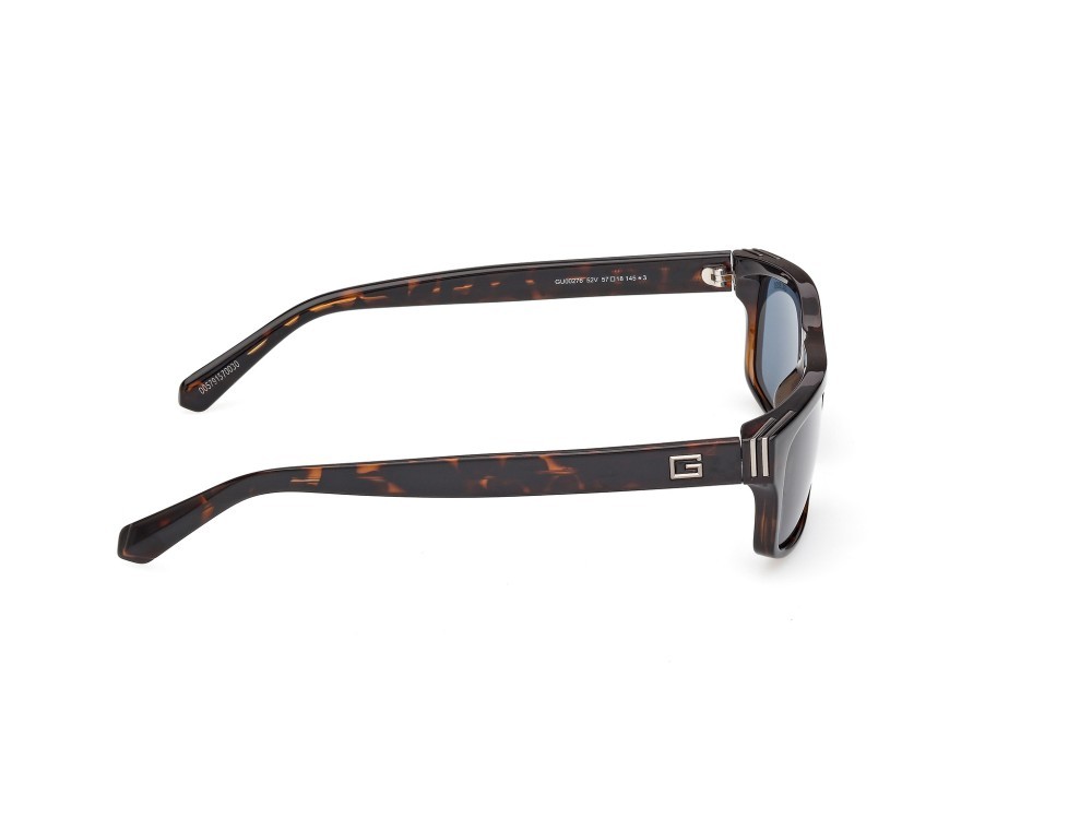Occhiali da sole Guess GU00276 (52V) colore avana scura forma rettangolare lenti blu