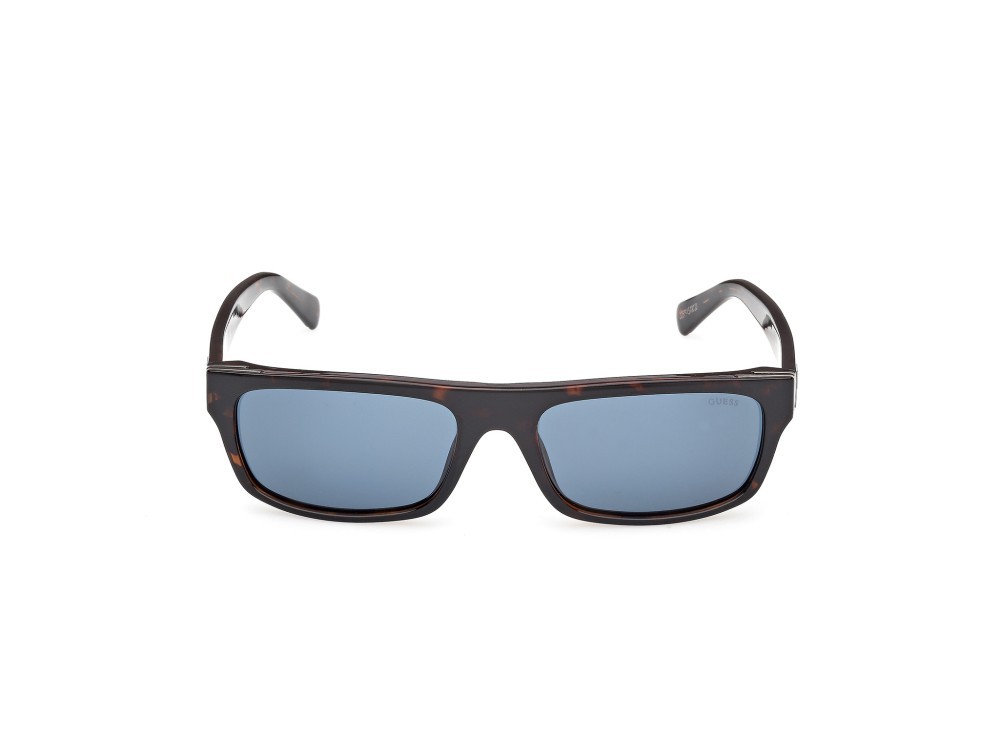 Occhiali da sole Guess GU00276 (52V) colore avana scura forma rettangolare lenti blu