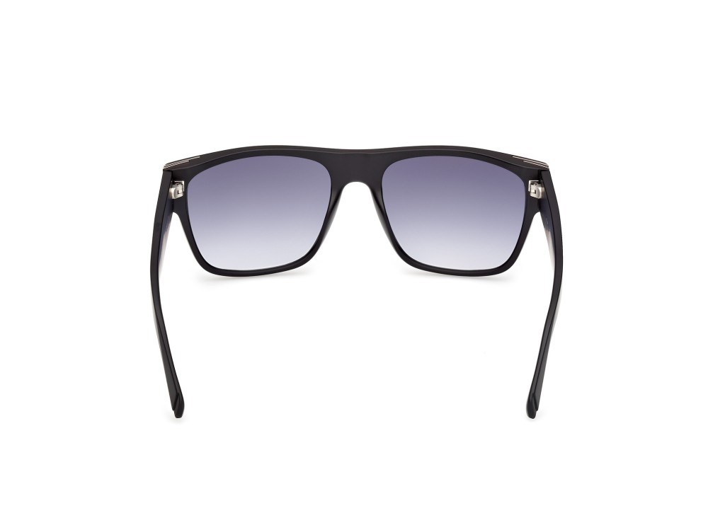 Sonnenbrillen Guess GU00277 (02W) farbe nero opaco form quadratisch gläser blu sfumato