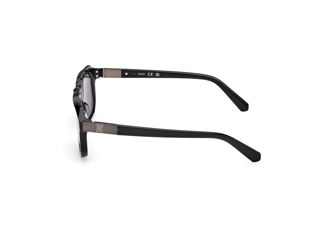 Occhiali da sole Guess GU00278 (01A) colore nero lucido  forma rettangolare lenti fumo