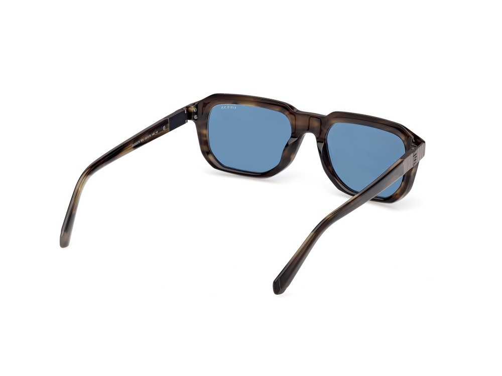 Occhiali da sole Guess GU00278 (98V) colore verde scuro/corno forma rettangolare lenti blu