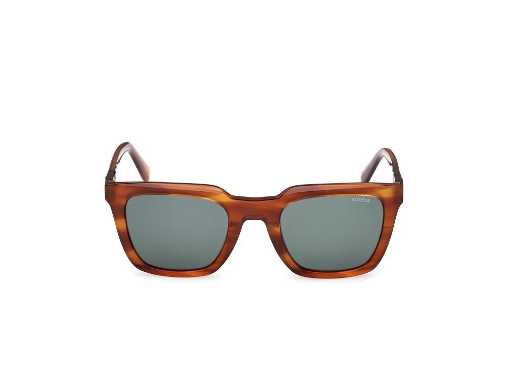 Occhiali da sole Guess GU00279 (47N) colore marrone chiaro/corno forma quadrato lenti verde