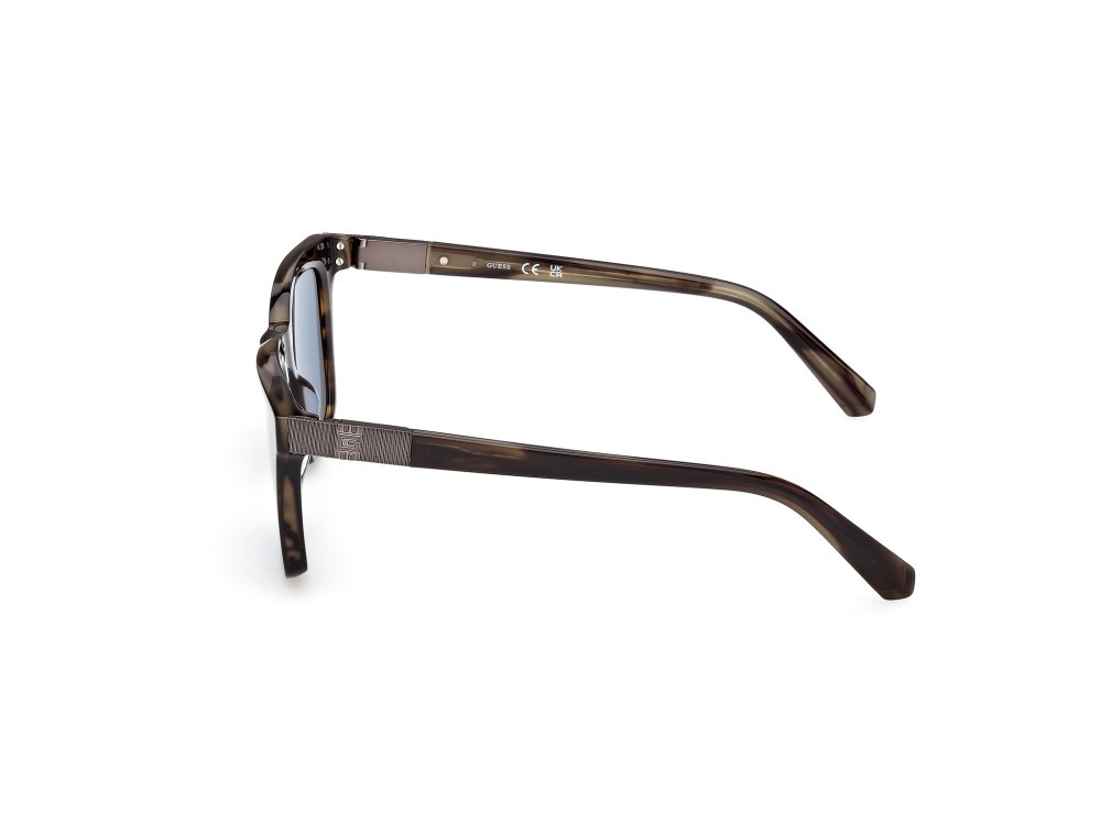 Occhiali da sole Guess GU00279 (98V) colore verde scuro/corno forma quadrato lenti blu