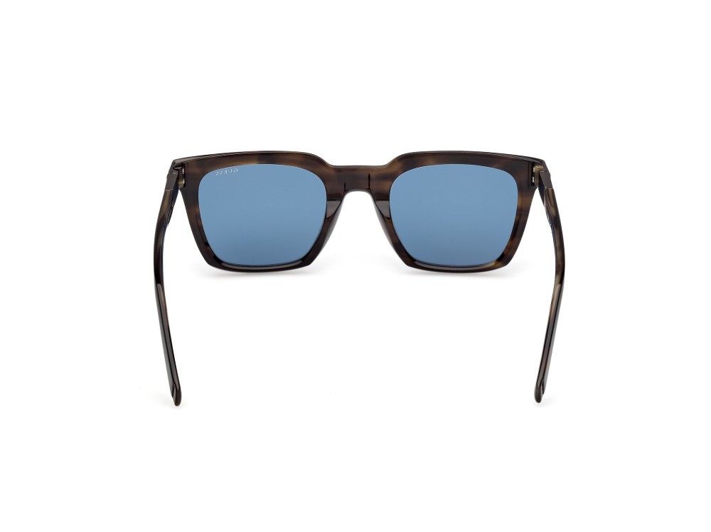 Occhiali da sole Guess GU00279 (98V) colore verde scuro/corno forma quadrato lenti blu