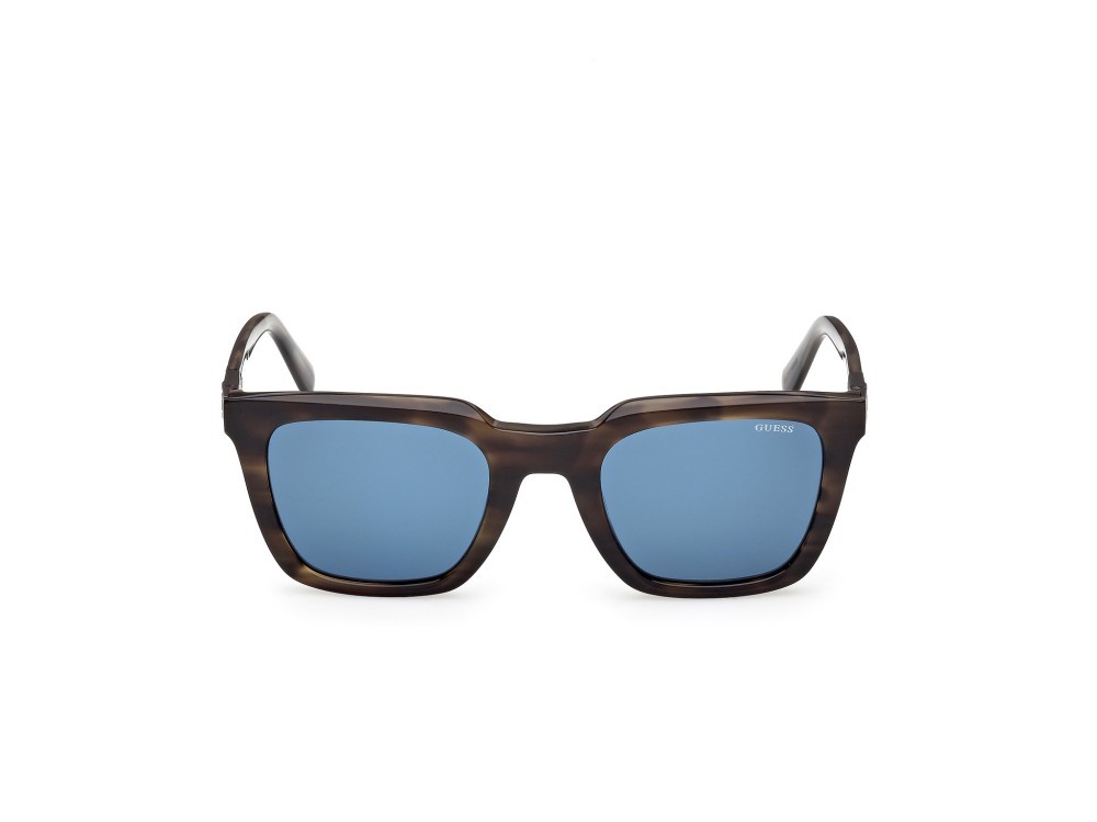 Occhiali da sole Guess GU00279 (98V) colore verde scuro/corno forma quadrato lenti blu
