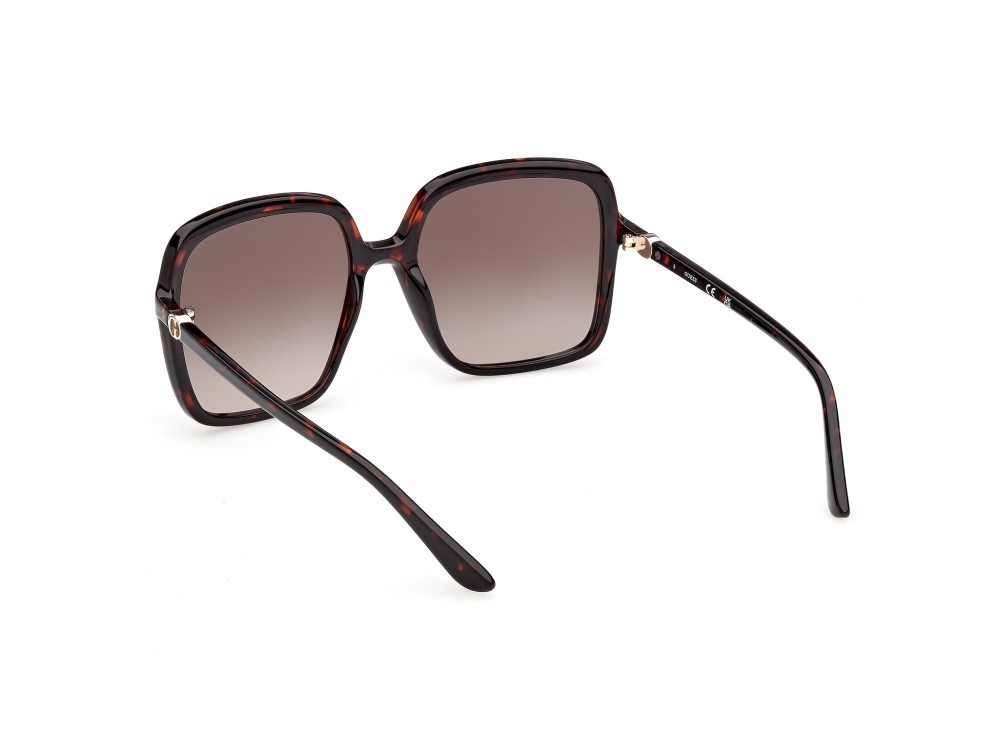 Occhiali da sole Guess GU00280 (52F) colore avana scura forma quadrato lenti marrone sfumato