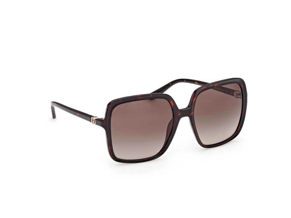 Occhiali da sole Guess GU00280 (52F) colore avana scura forma quadrato lenti marrone sfumato