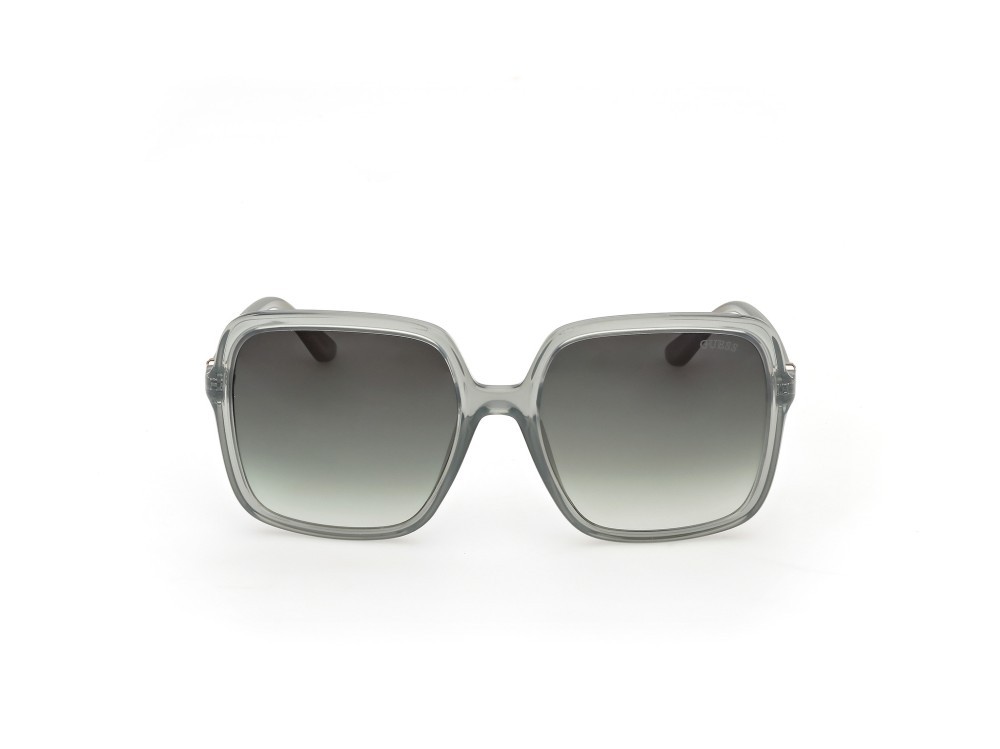 Occhiali da sole Guess GU00280 (93P) colore verde chiaro lucido  forma quadrato lenti verde sfumato